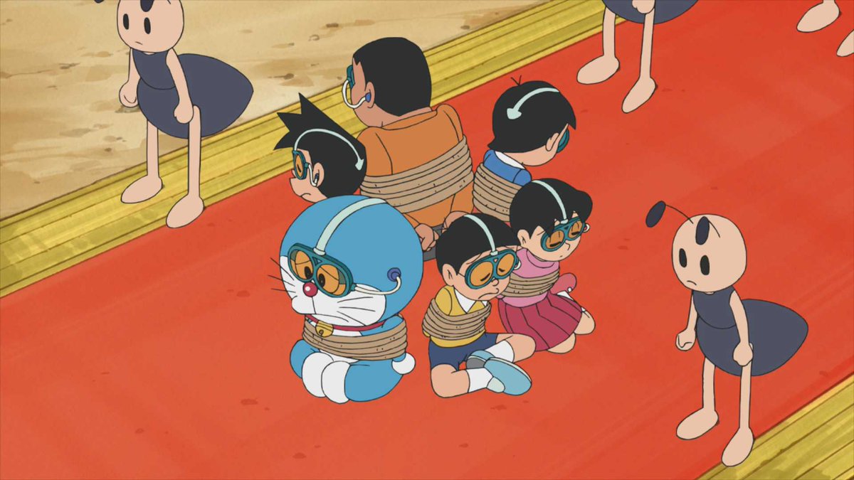 ドラえもん公式 ドラえもんチャンネル アリの巣ってどんなところ スモールライト でアリの王国へ そこでのび太が出逢ったのは 今週金曜日よる7時から放送の ドラえもん は特別企画 のび太とアリの女王 視聴者が選んだ名場面で綴るオープニング特別