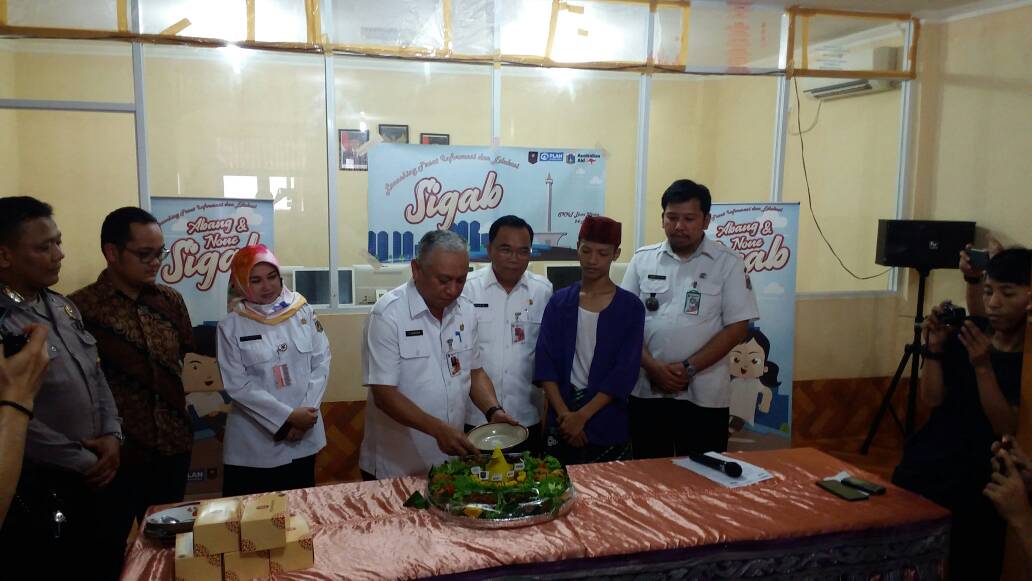 #KegiatanBPBDJKT Kalak BPBD Resmi membuka acara launching pusat informasi dan edukasi Sigab di Kel. Duri Utara.