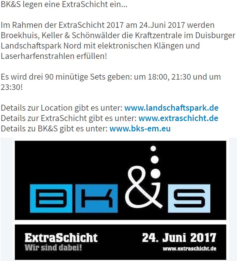 BK_and_S's tweet photo. BK&amp;S at the #ExtraSchicht 24-06-2017 https://t.co/8WfhzChEC8