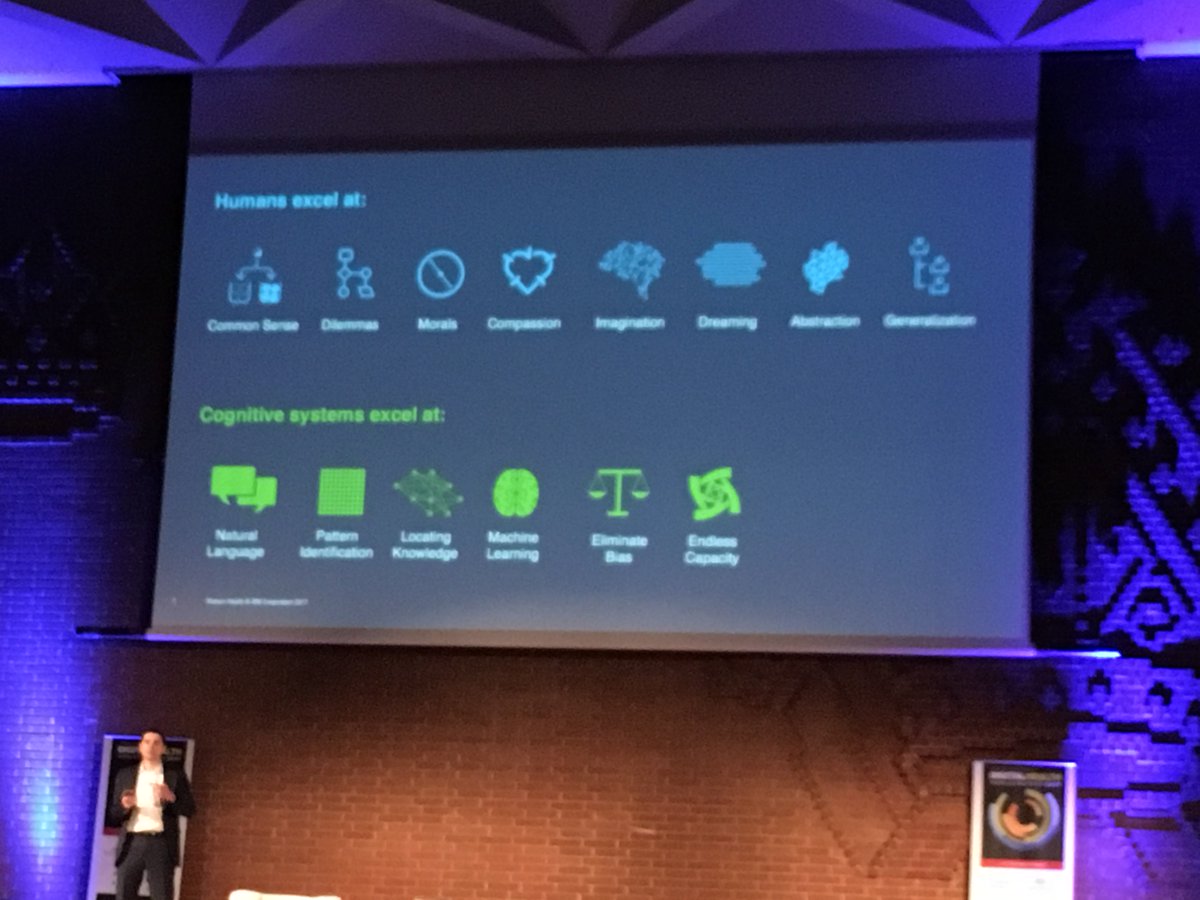 The difference between man and machine #DigitalHealthWorldCongress @IBMWatsonHealth