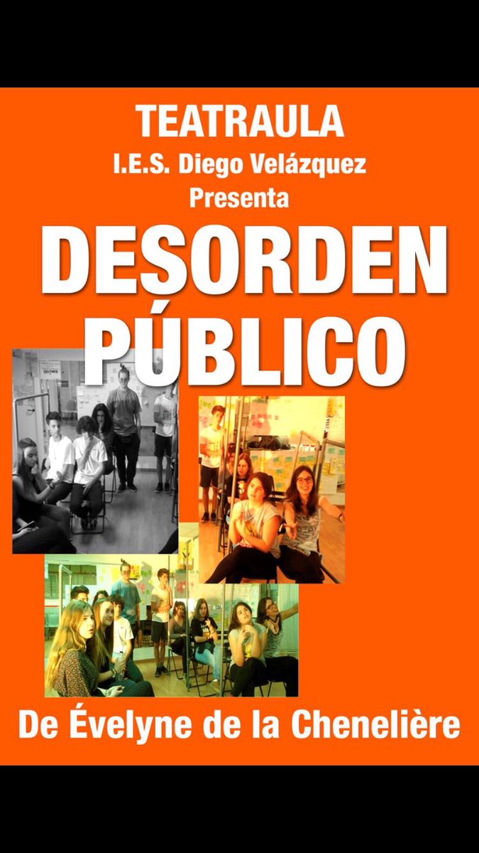 RosaRivet's tweet photo. !Hoy recibe @Teatraula en @ResadMadrid el 2do premio x #Teatrojoven en #certamendeteatro @ComunidadMadrid ! 👋👋👋👋 @biurrun74 @vxtorrelodones https://t.co/01eJQo3ADb
