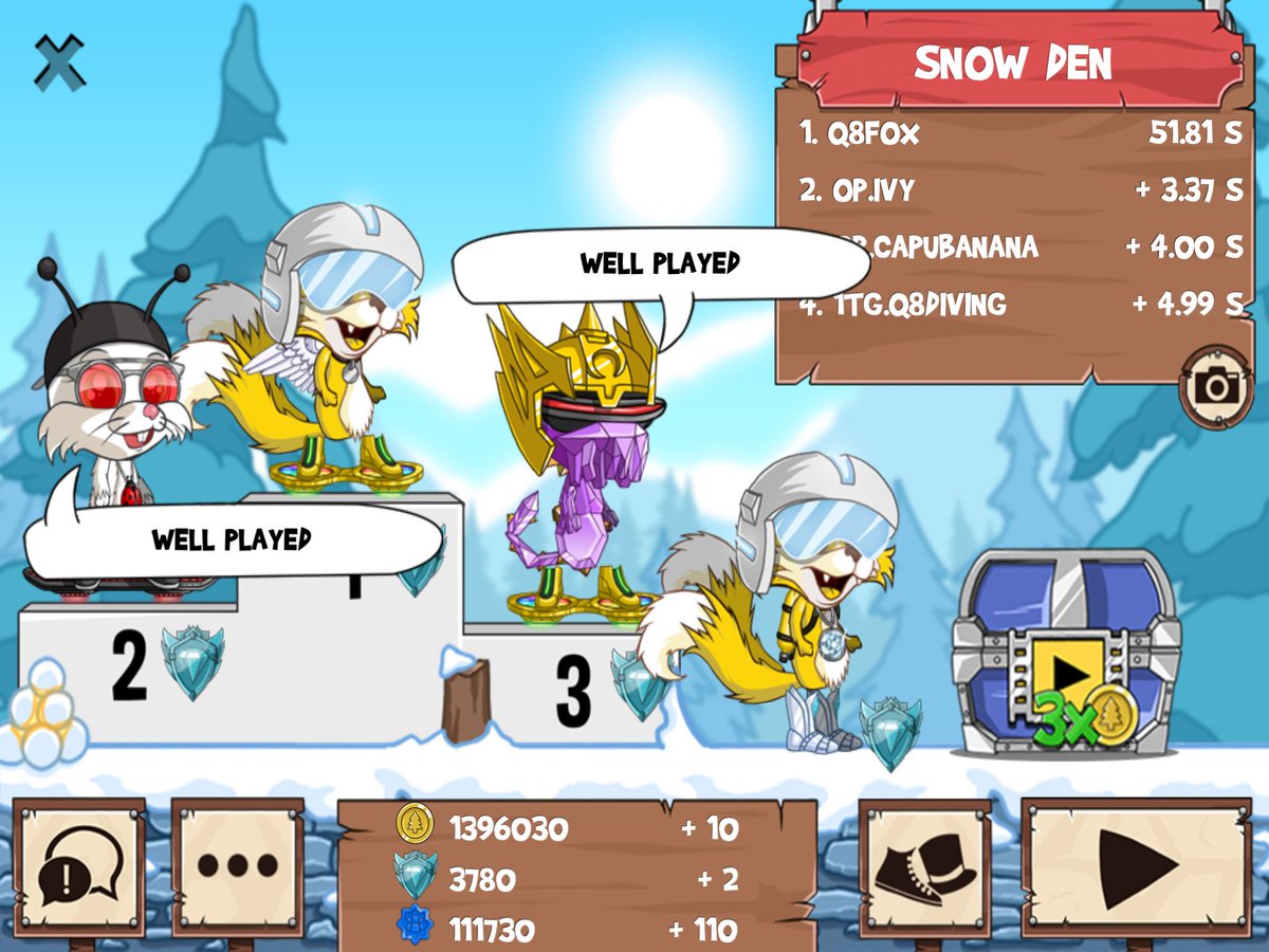 QQ8fox's tweet photo. #q8divind #funrun2 #q8fox #ivy #capubanana https://t.co/y882L2IWtf
