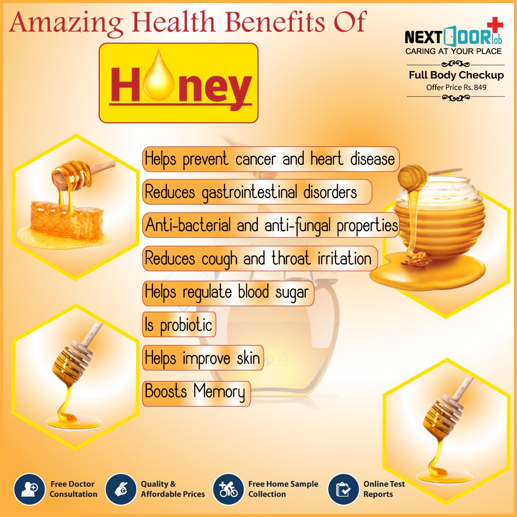 NextDoorLab's tweet image. Health Benefits of Honey..🍯 #healthy #healthtips #healthyfood #nextdoorlab
