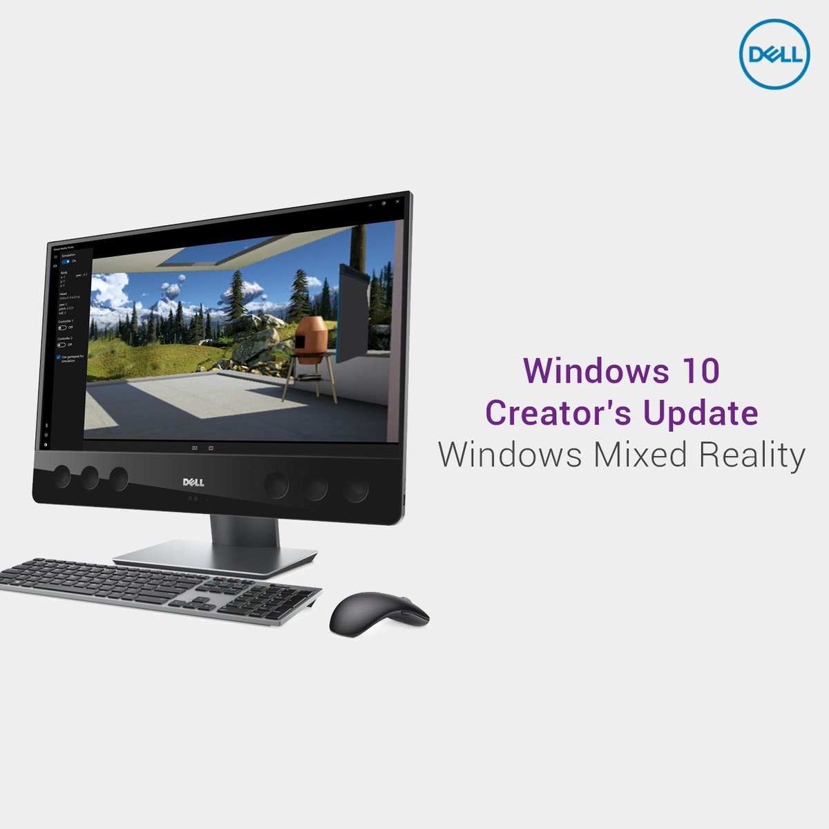 DellLyssnar's tweet image. Vad är #MixedReality - #Windows10 #CreatorUpdate.