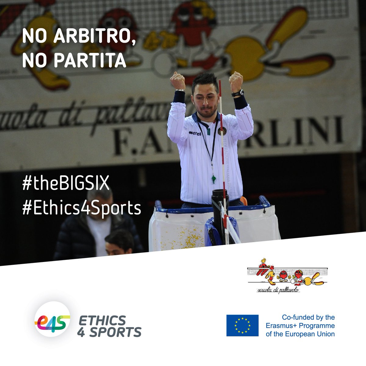 SdPAnderlini's tweet photo. No arbitro, no partita. #theBIGSIX #ethics4sports https://t.co/pjS8lQ5trF https://t.co/qps7j1AdWn