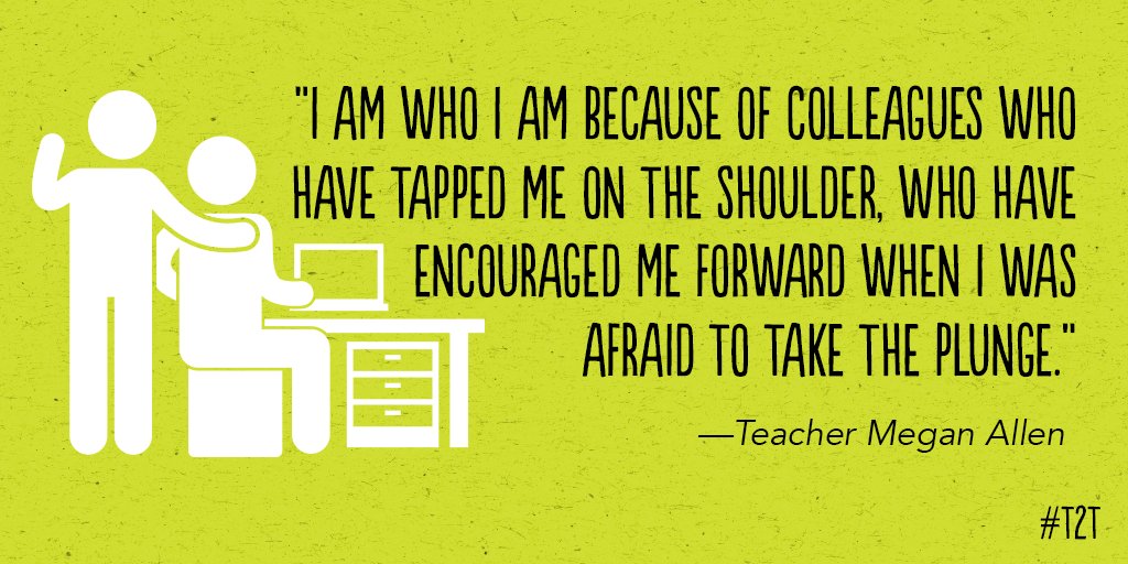 T <a href="/Redhdteacher/">Dr. Megan M. Allen, NBCT</a>'s #WednesdayWisdom is about recognizing those who support you as you reach for new heights.