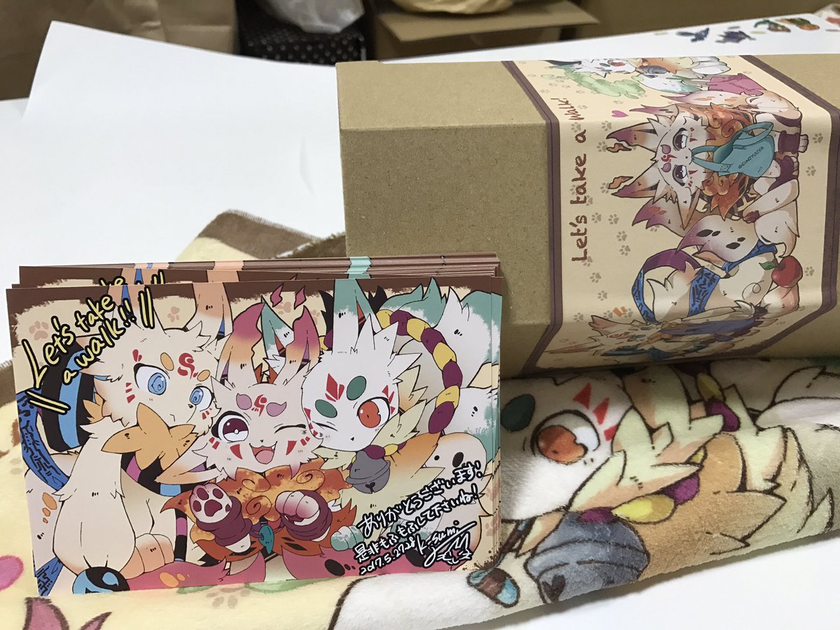 【デザフェス新作】40×90サイズのふわふわタオルです!肌触りがとても抜群に良いです(๑•ૅㅁ•๑)
価格は2500円で六角形の箱にお入れしてお渡しします!おまけとしてこのタオルのために描き下ろした非売品のポストカードが付いております。裏にはサインとシリアル番号付きです。 