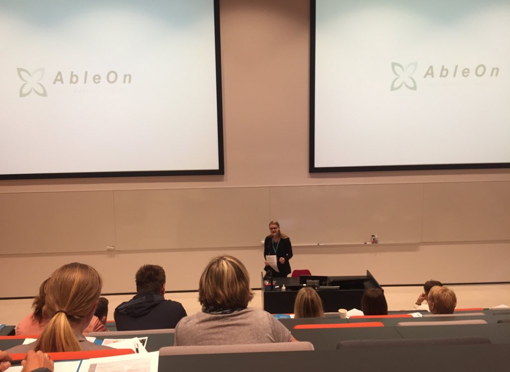 Yesterday we presented @hvl_no ’s conference about #welfaretechnology where we talked about how we do #usercentered #productdevelopment