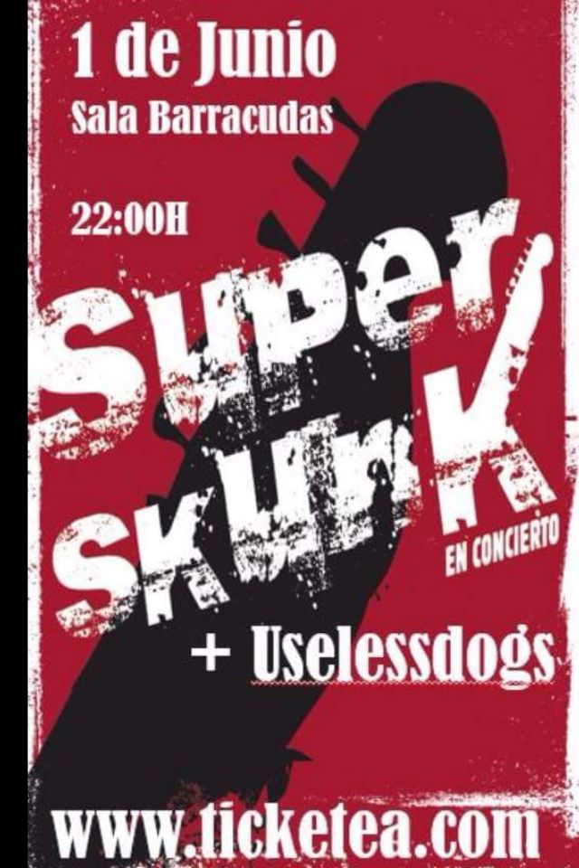 .@cristipedroche Super Skunk en directo en Madrid éste jueves..