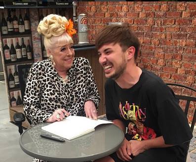 CoroStreetBlog's tweet photo. I hope Deirdre's up there waiting for him with a large glass of red. Martyn Hett's support and kindness will never be forgotten. https://t.co/SV9wR1HLWO