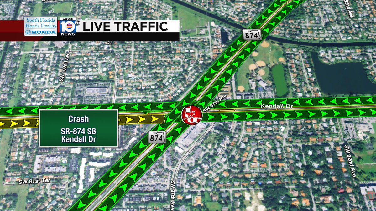 Crash on SR-874 SB at Kendall Dr #traffic https://t.co/AHX0UKQzNg