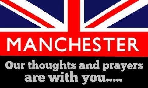 No words - Thoughts , prayers and love to everybody that has been affected and lost loved ones. #Manchester #WeStandTogether