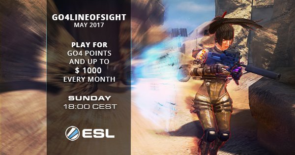 Time to get ready for the next #Go4LineOfSight cup this Sunday at 18:00 CEST- 12pm EDT esl.gg/2mMyxmp
