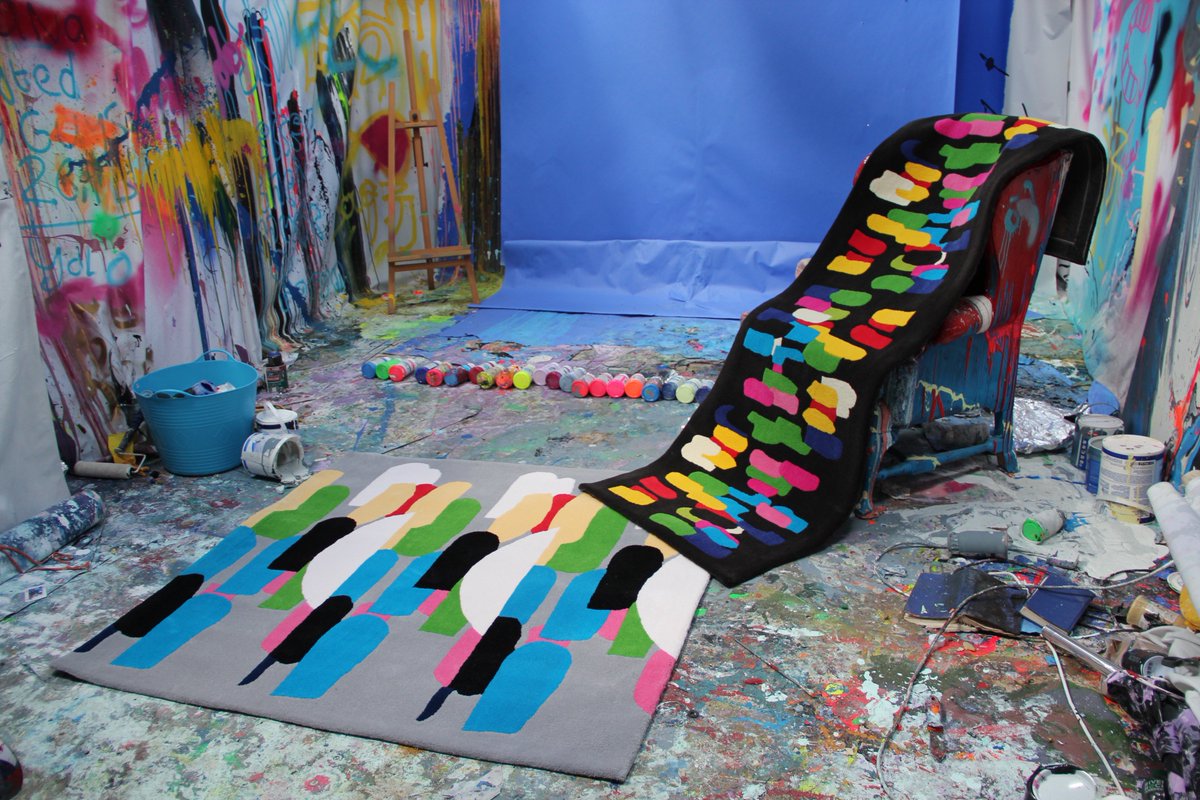 Ceadogan's tweet image. “Chromosome”, our exciting new rug collection designed by @HelenSteeleFash, is launching at House Event 25th - 26th May at the RDS.Stand D19