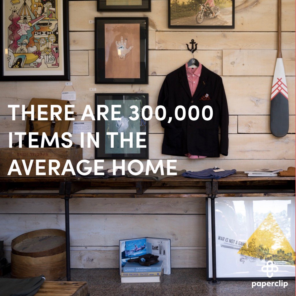 PaperclipHQ's tweet photo. I only counted 299,983 in my house, how many do you have? π€ #secondhand #unwanteditems #fact #app #paperclip https://t.co/0KTA9CYvcb