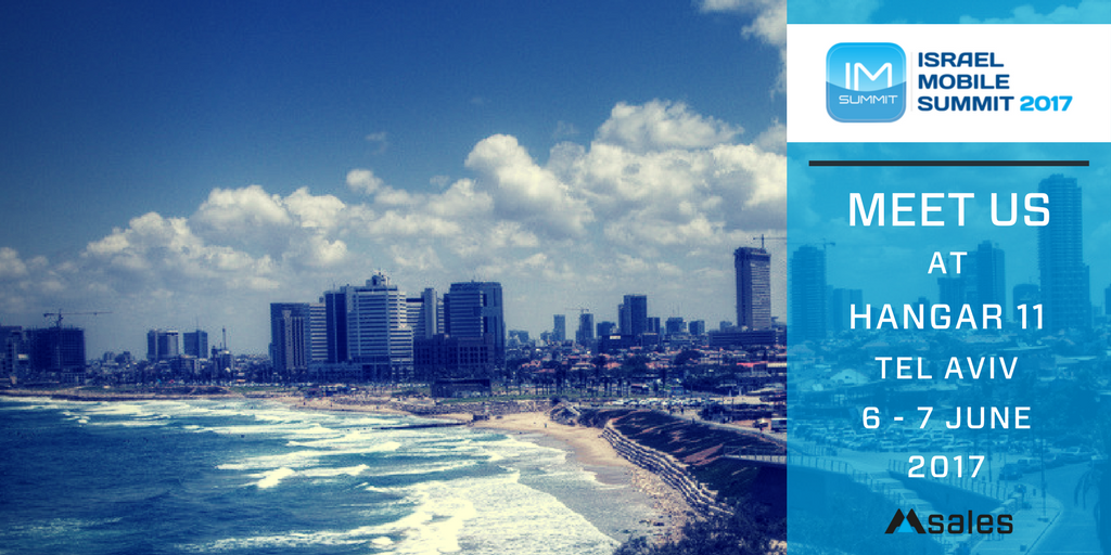 msalescom's tweet photo. Meet us at #IsraelMobileSummit. We are talking #mobile #apps and #UserAcquisition @MobileIsrael. Click the link! https://t.co/AK0JygJSvL https://t.co/2pOLWKBGYz