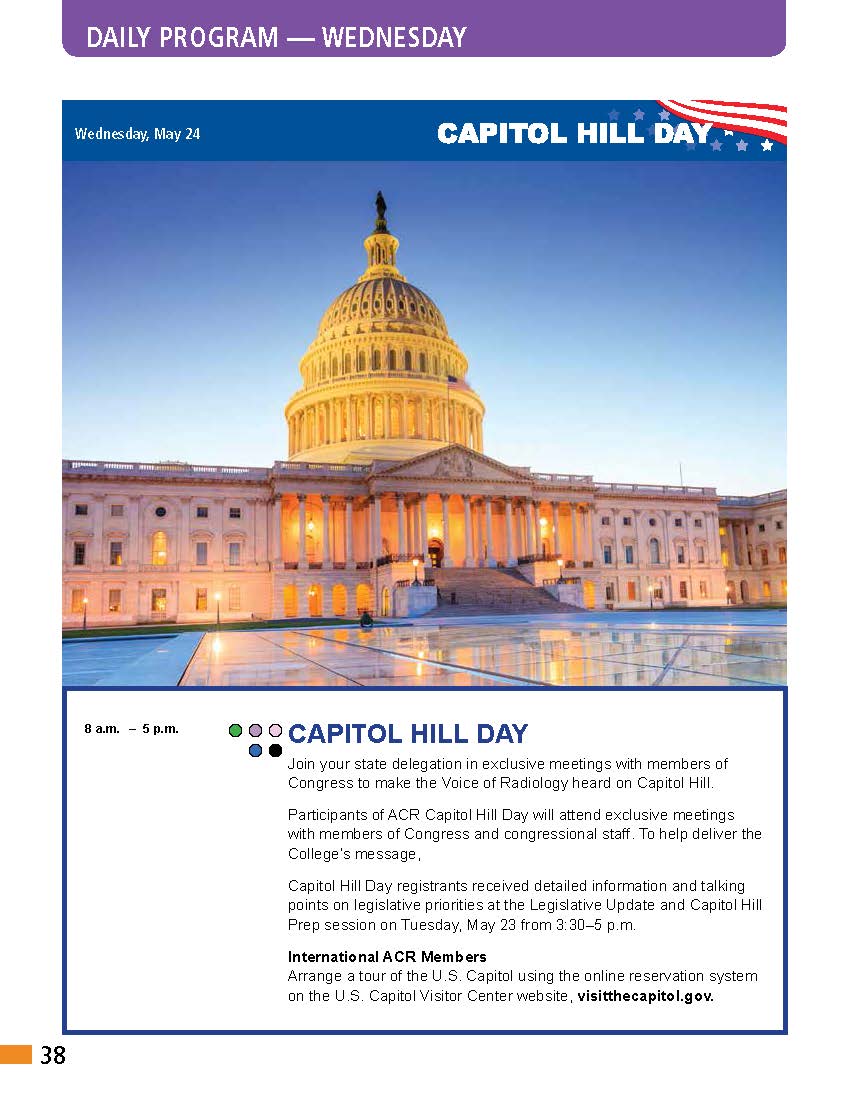 Day 4 Its Capitol Hill Day at #ACR2017. Our #RadAdvocates are ready to take the #voiceofradiology to lawmakers