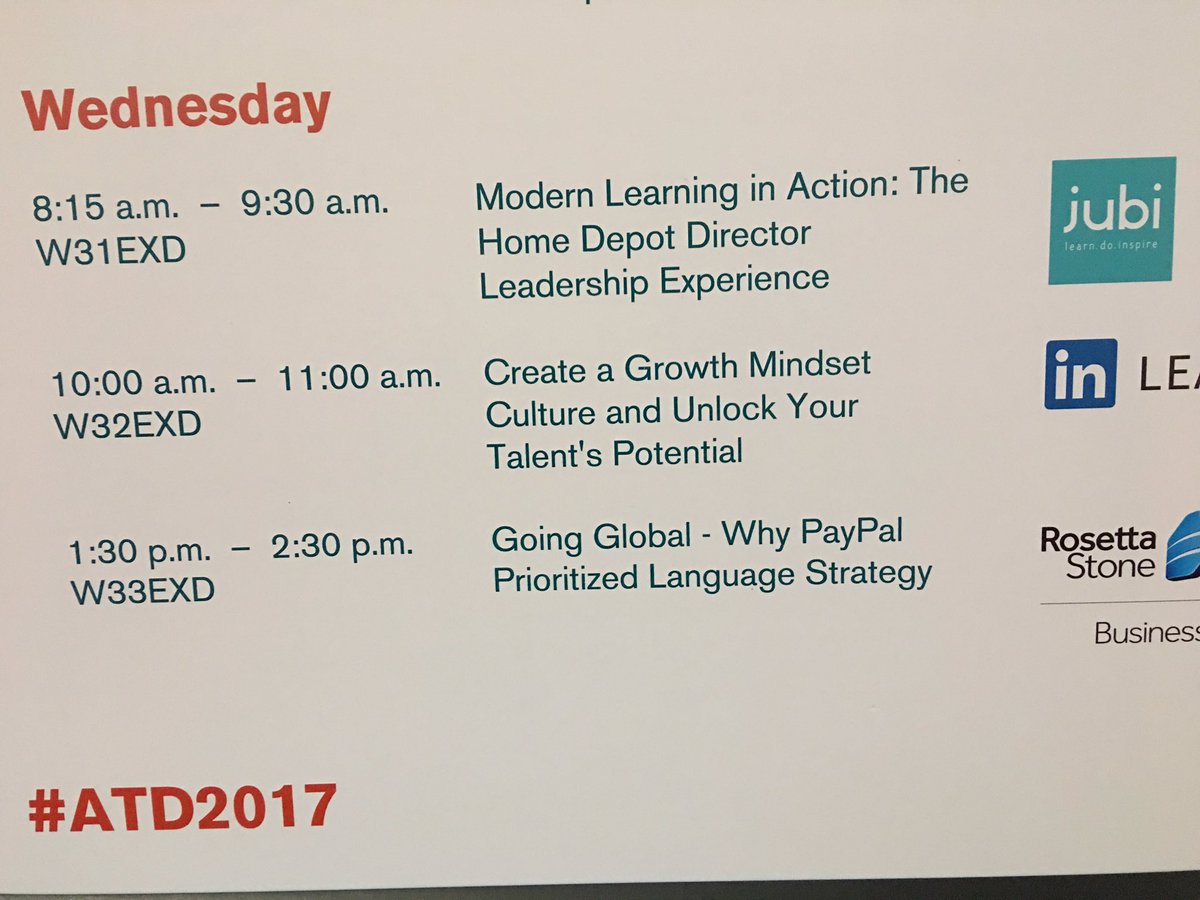 Excited about my session this morning at #ATD2017 with Jimmy Parker.