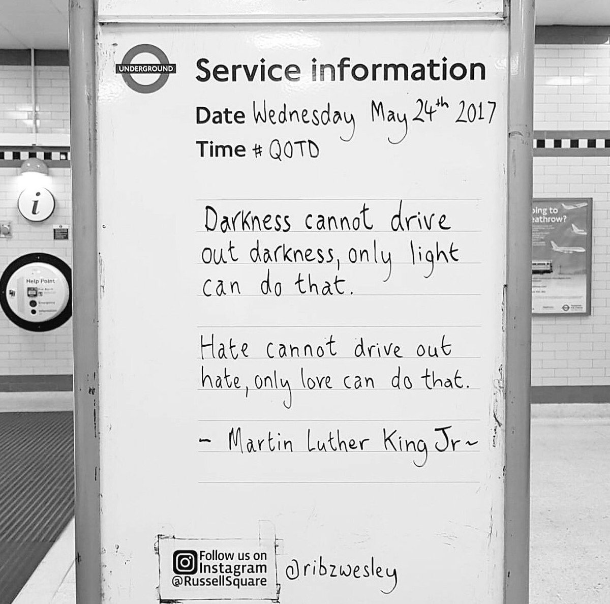 #WednesdayWisdom #LondonIsOpen #RussellSquare #love #LoveMCR #Manchester #WeStandTogether #wednesdaymotivation #motivation #QOTD