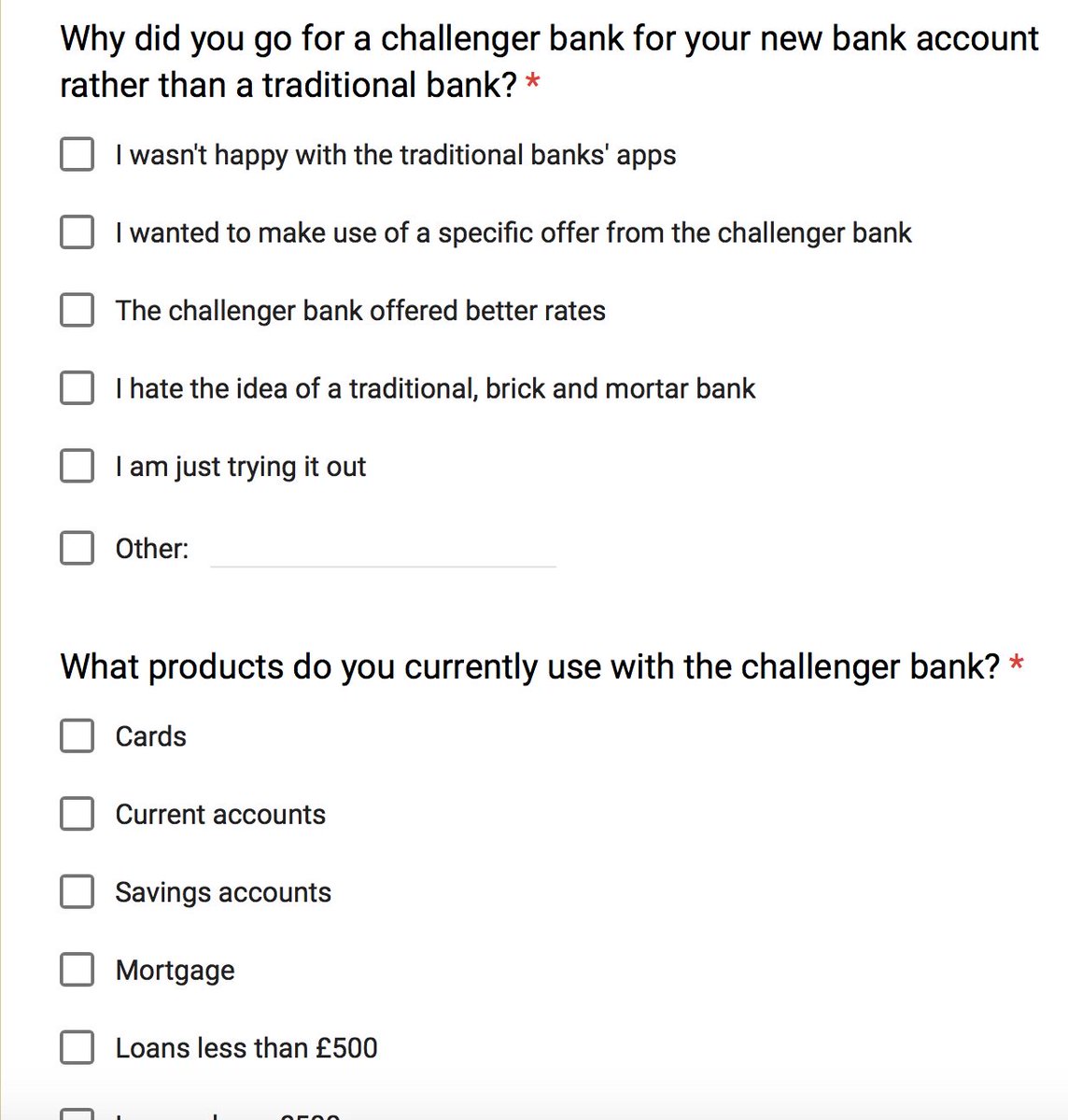 devie_mohan's tweet photo. We are conducting a research on your challenger banking experience. If you have an account please take this survey! https://t.co/1qZZxku1Vr https://t.co/UWOMB5zXdF