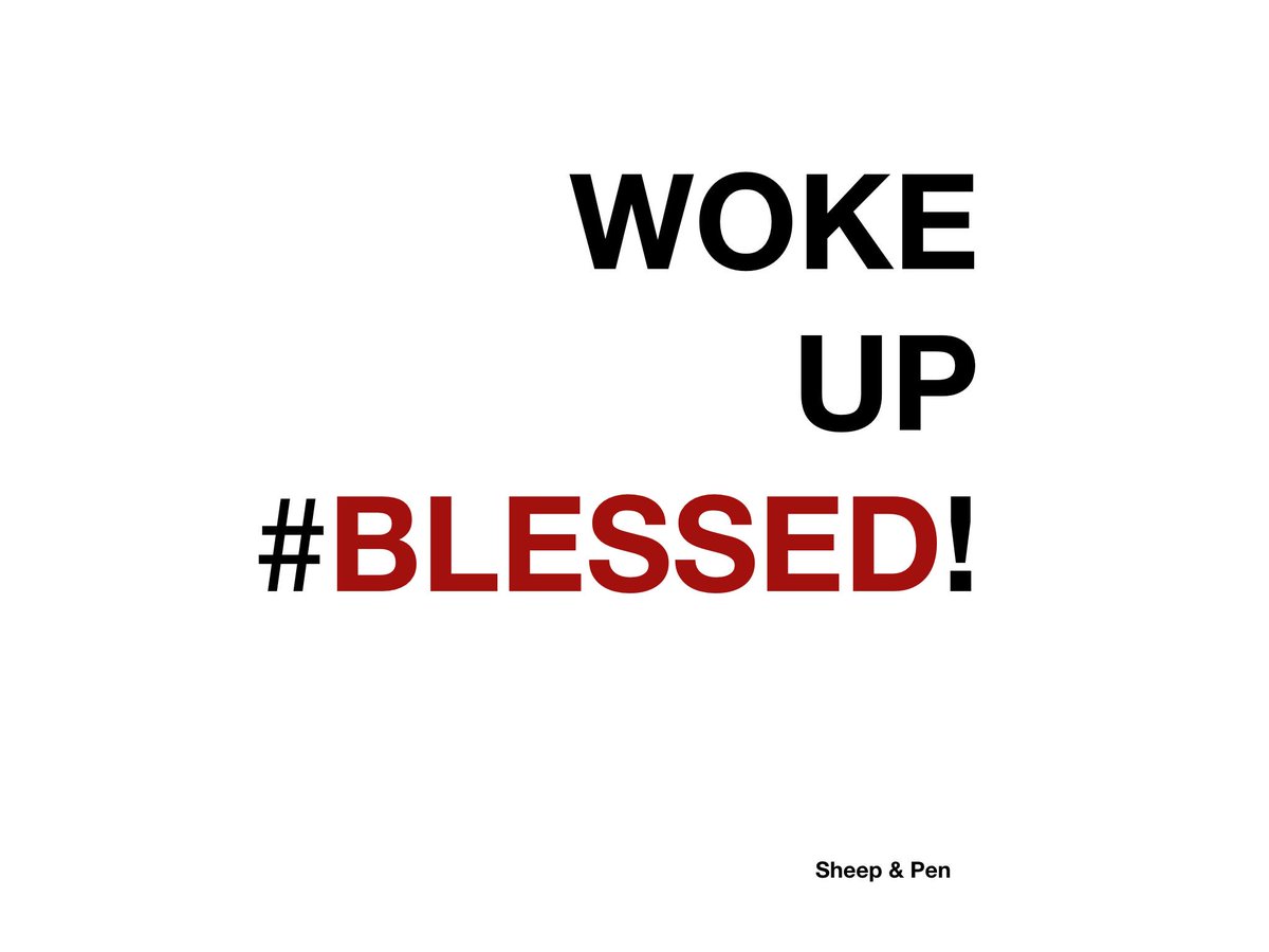 SheepandPen's tweet photo. Woke Up #Blessed! (Design) https://t.co/PoHR0ExrAn