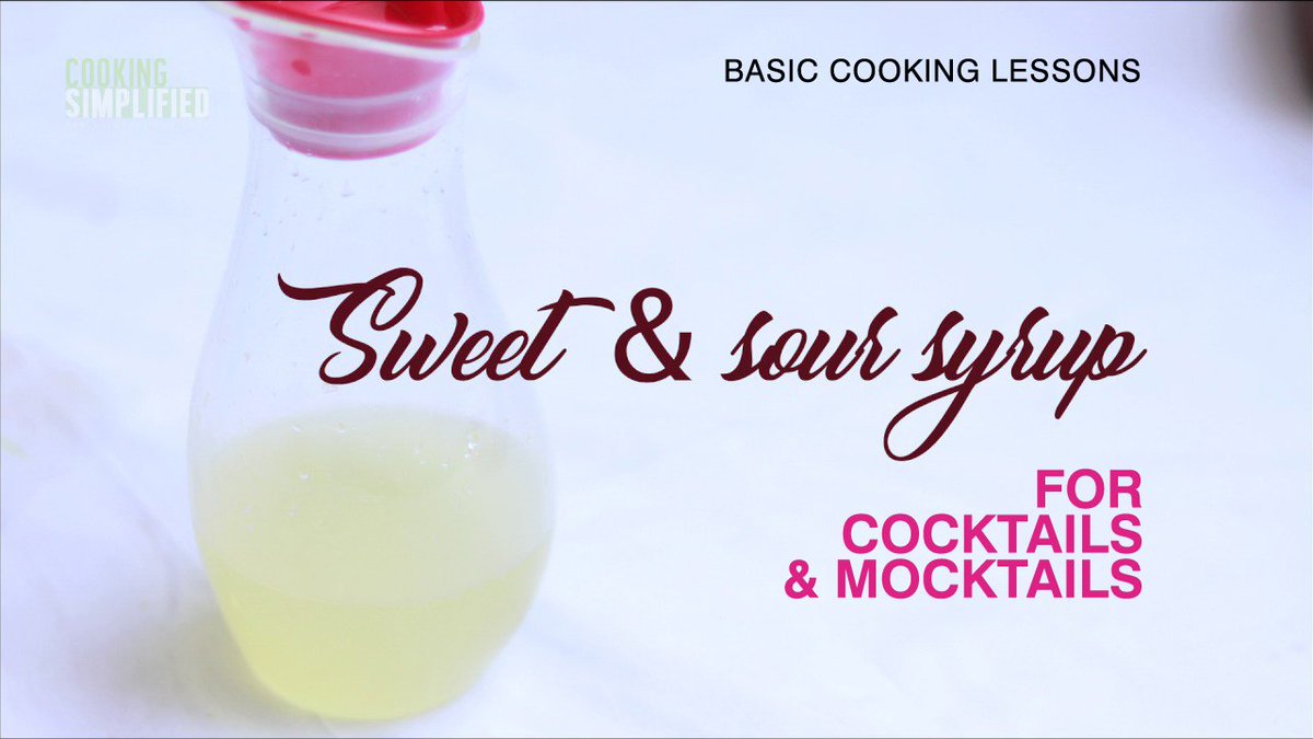 Let's make this #Homemade #Sweet and #Sour #Syrup 
Click here to learn - bit.ly/2qEir2m
#CookingSimplified #Basic #Cooking #Sugar