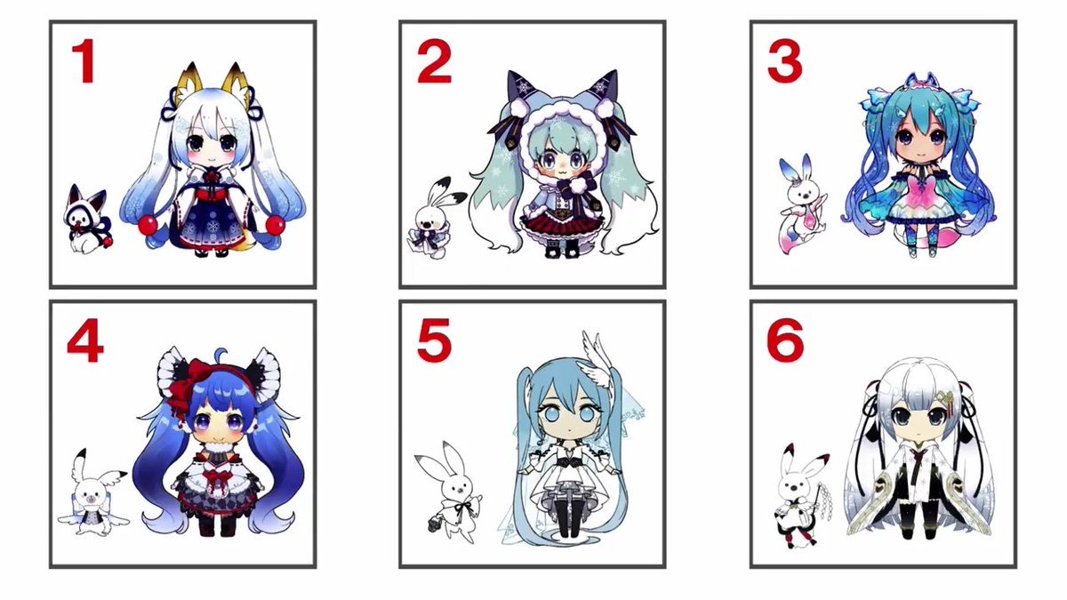 Jrharbort The 6 Snow Miku 18 Design Finalists