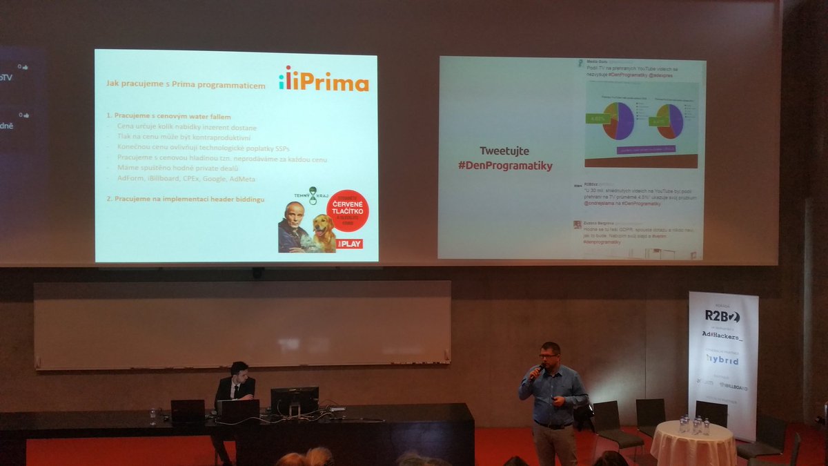 mstadlercz's tweet photo. Jak prodavá @primatelevize reklamní prostor na svych webech od Petra Hatlapatky. Mimo jine i pres @AdformCZ_SK #denprogramatiky https://t.co/xd4l3RXevo