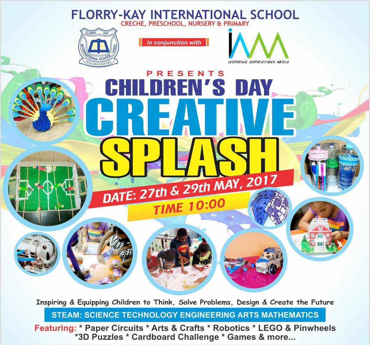 I_A_Media's tweet photo. Where to find us this Children's Day Weekend! #ChildrensDay #Nigeria #naija #creativekids https://t.co/y3WW9Qjz81