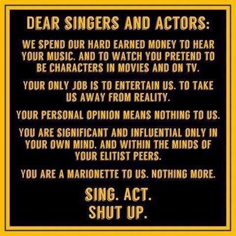 paulypkny's tweet photo. @youlivethrice @SR4get Attention "Celebrities" (If you want to call them that) #BoycottHollyweird and #LibtardLeft! #PatriotsUnite🇺🇸👌 https://t.co/kT6JzoVWr9