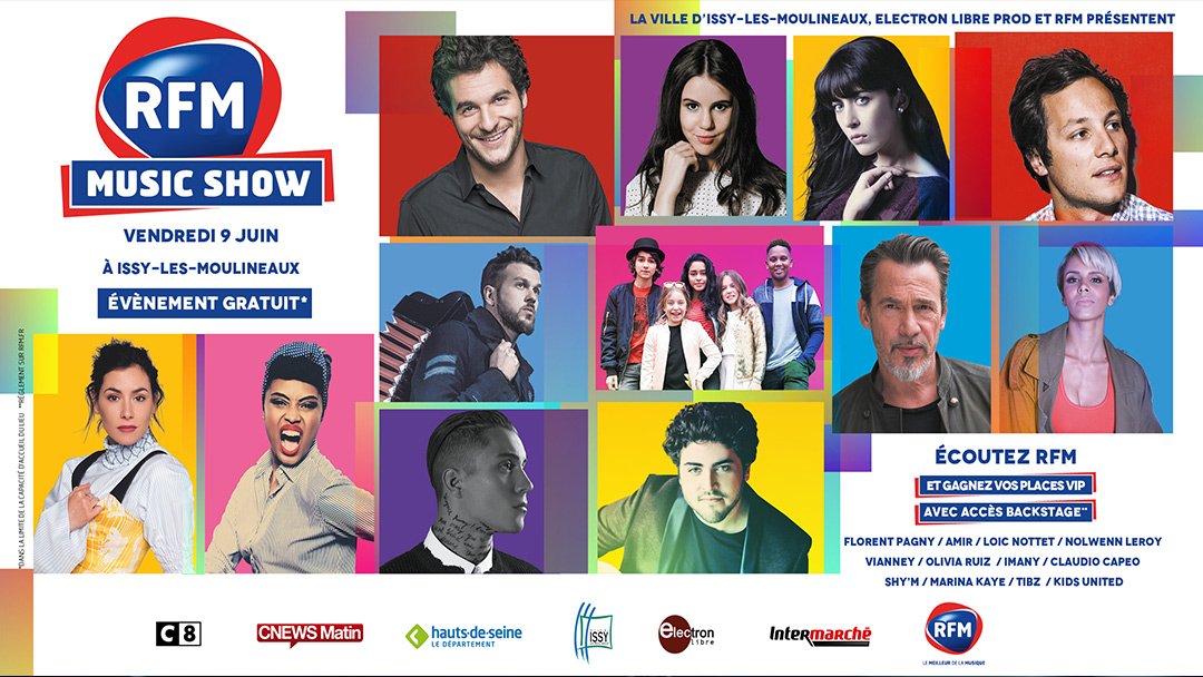 Rdv le 9 juin à Issy-les-moulineaux pour le #RFMMusicShow ! On vous attend🎧✌️
Coordination: <a href="/Colby_Co_/">Colby Co</a> 
#music #artists #TeamColbyCo #event