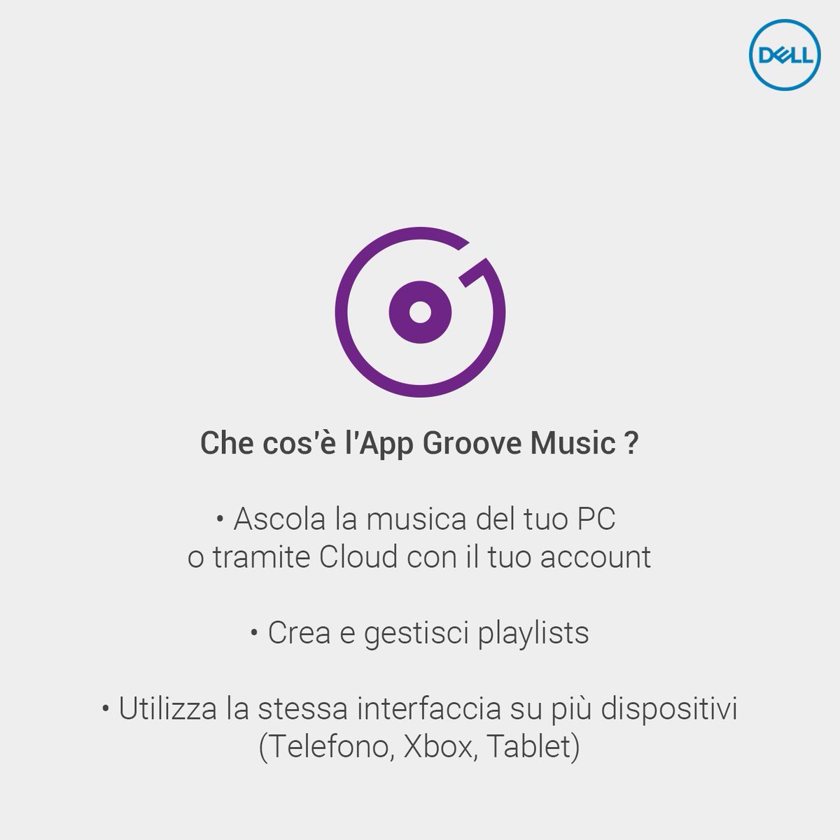 DellAiuta's tweet image. Con #WindowsCreator anche #Microsoft propone servizi musicali tipo #Spotify, #AppleMusic ecc.
Conoscete GrooveMusic? dell.to/2qUCcTn