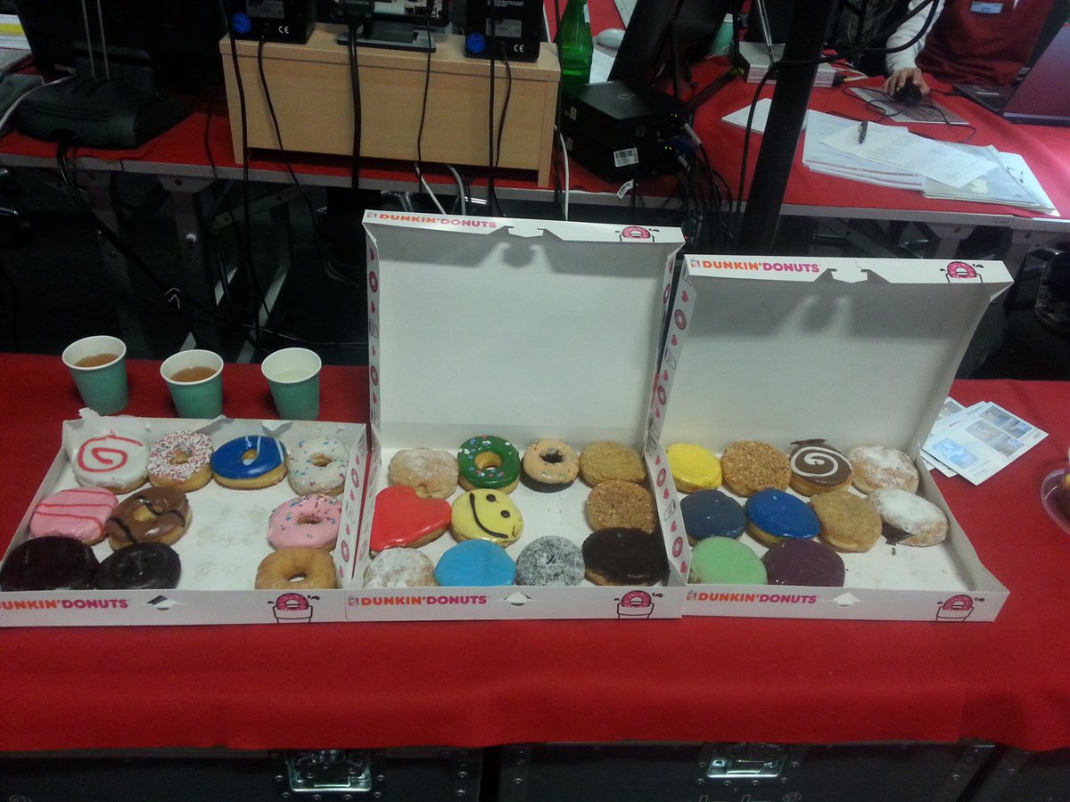 Reporterfutter. Bitte Nachschub bringen! Sind in Halle 5.3. #dekt17 #Kirchentag