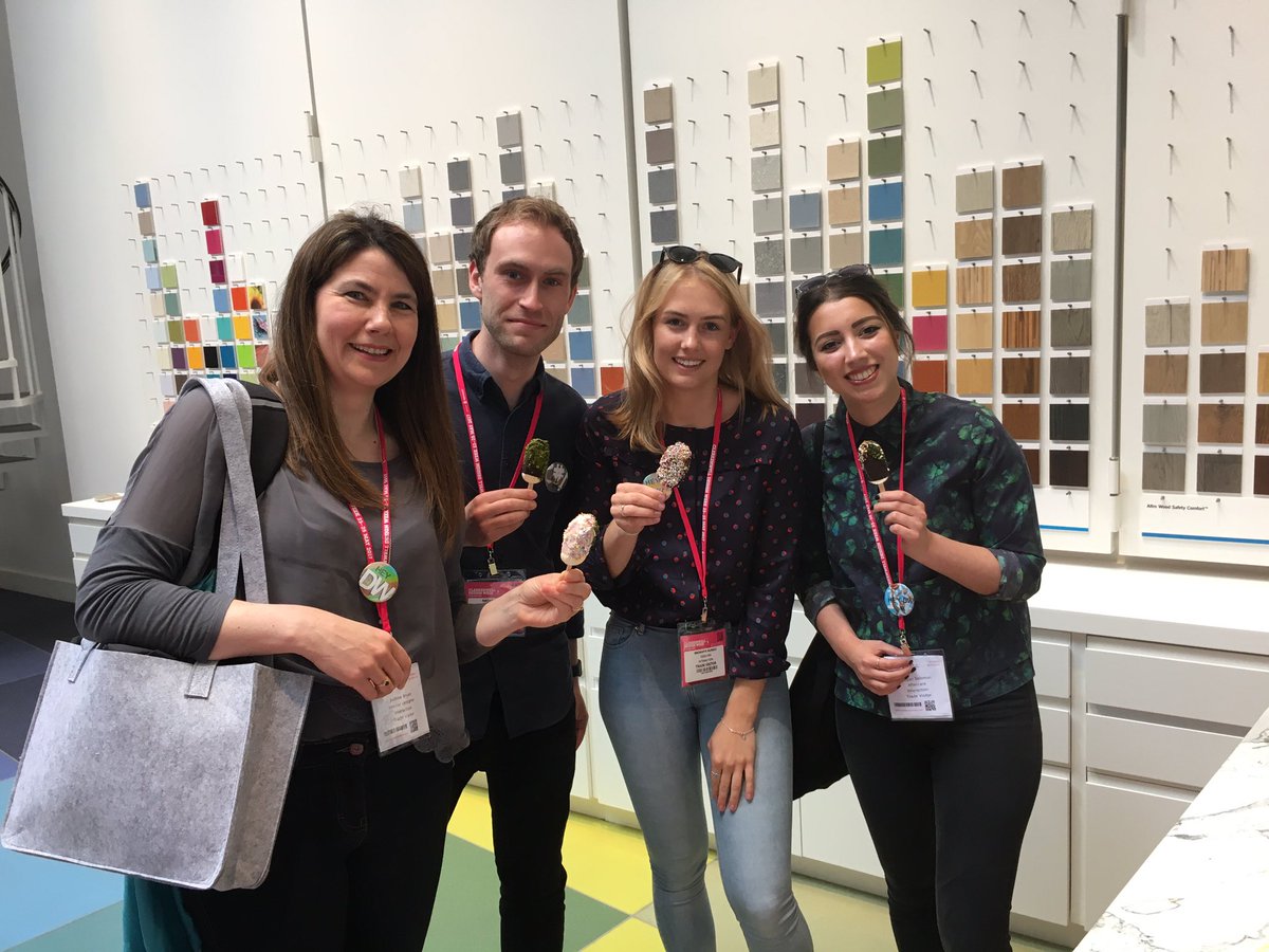 Ice cream making in <a href="/AltroShowroomLN/">Altro Showroom LDN</a> (flooring is great too!) #CDW2017 #HeyDW