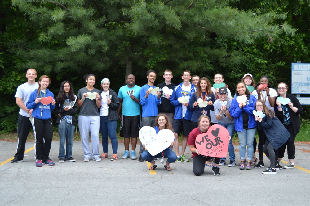 EasternHSMedia's tweet photo. Teachers were greeted in the parking lot by @eastern2017 this morning! This is the future, and it looks bright! #wearejcps https://t.co/QyStI71OKb