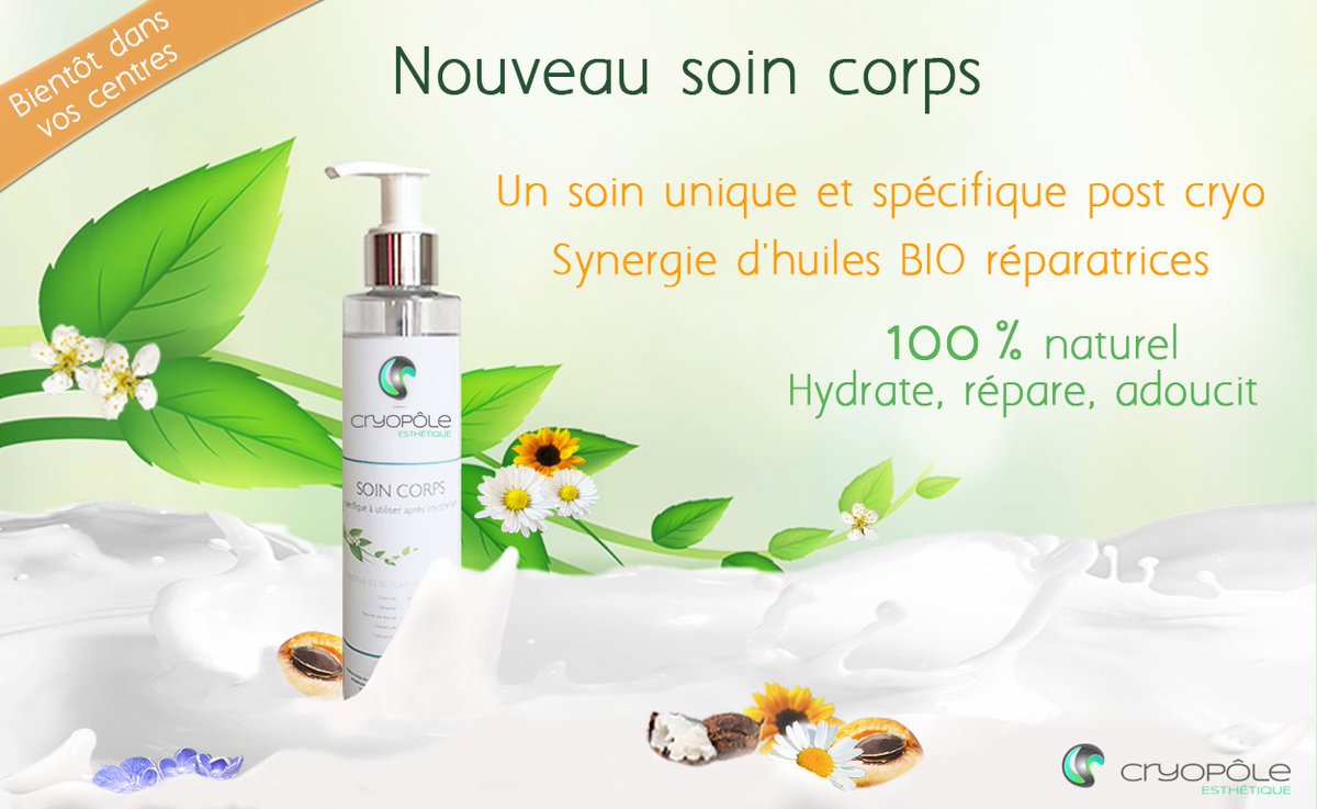 Cryopole's tweet photo. Cryopôle Esthétique lance son Soin Corps POST CRYO ! 😬 https://t.co/gCBBySfy3K