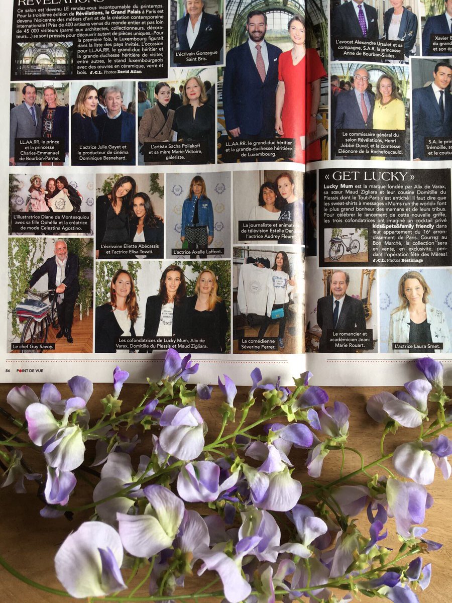✨ Happy et fières de découvrir aujourd'hui une rubrique dédiée à Lucky Mum dans le magazine Point de vue! ✨
 #luckymum#happiness#launchevent