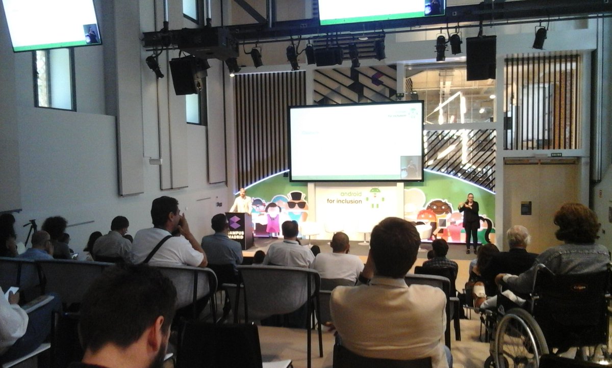 InjuveSpain's tweet photo. Clausura #AndroidForInclusion @JaviDorado "Tenemos que ser conscientes de que la tecnología nos va a ofrecer muchas oportunidades" https://t.co/ZmGn7x3Awv