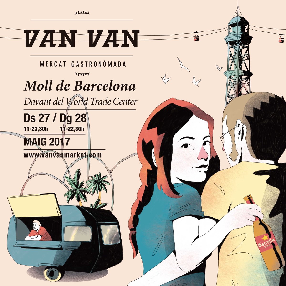 En 3 días volvemos al Moll de Barcelona: 15 foodtrucks, música ambiente, actividades para niños y #gratis. #streetfood #foodtrucks #Bcn