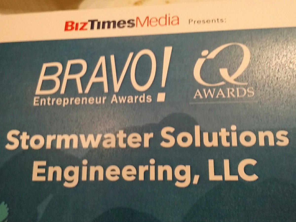 Congratulations Carrie Bristoll-Groll.  Innovation Quotient Award #BizExpoMKE stormguarden.com