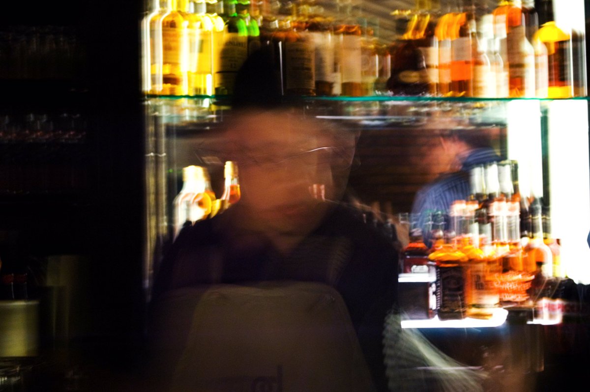 donbert's tweet photo. 10 yrs ago @johnder &amp; I went from bar regular to bartender as part of @mixography 's @pdtnyc opening crew. It's been a blur ever since then! https://t.co/hvRndxNjBB