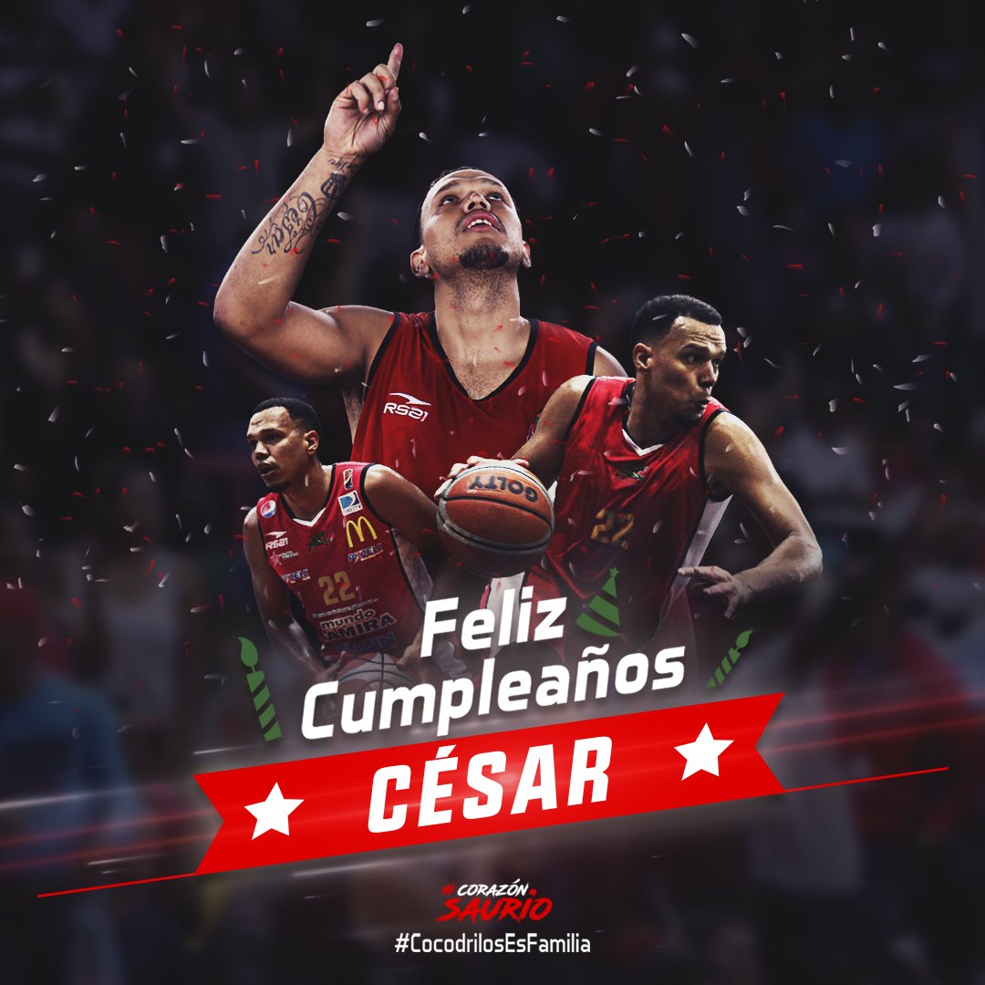 Le deseamos un Feliz Cumpleaños 🎂🎁🎉 a nuestro capitán <a href="/cesargarcia22jp/">César García</a> ¡Éxitos y bendiciones en su día! #CorazónSaurio #CocodrilosEsFamilia