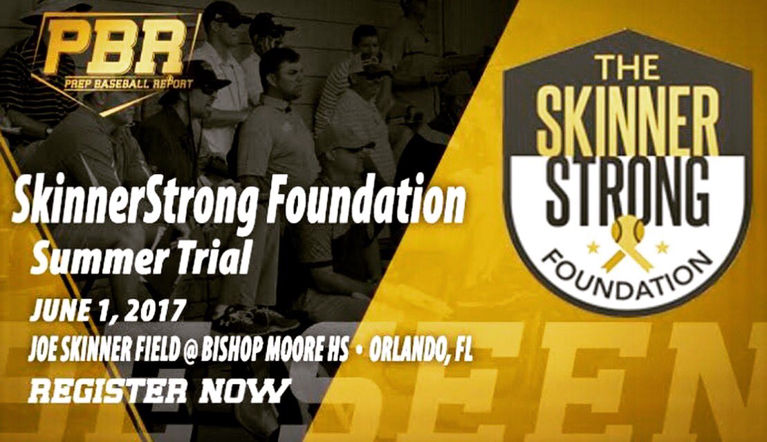PrepBaseballFL's tweet photo. We're just over a week away from the #SkinnerStrong Foundation Summer Trial, event is open to all 2018-2021 grads: https://t.co/xtSyL8gtkO https://t.co/MtxLqxKtai