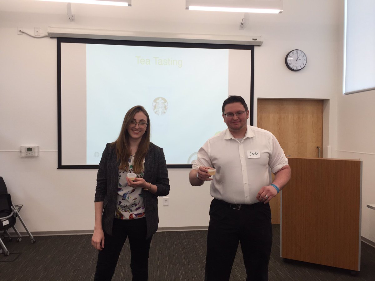eumsted's tweet photo. Josh and Julie sharing a Tea Tasting from Teavana! @SBUX_WDN_TriSt @diana_delghana @lisamreed22 @lisamreed22 https://t.co/mBIMgve9IT