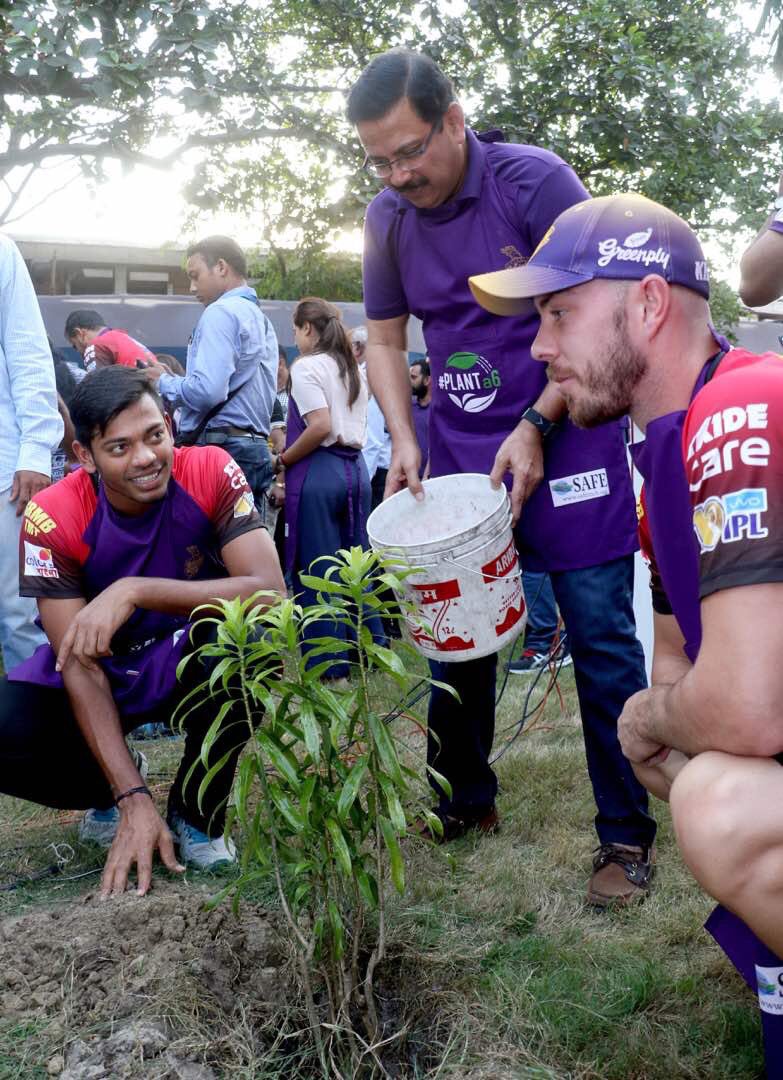 Planting tree in eden garden with lynn and CEO venki sir