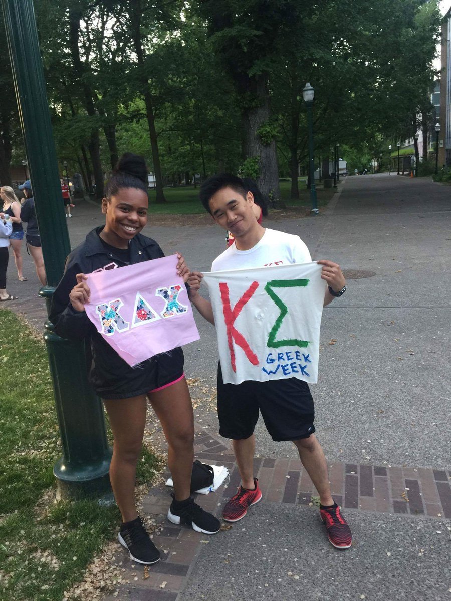 PDXGreekLife's tweet photo. Congrats to the ladies of Kappa Delta Chi and the gentlemen of Kappa Sigma for winning Capture the Flag last night! #PDXGreekLife #GreekWeek https://t.co/mvmfd3zIzx
