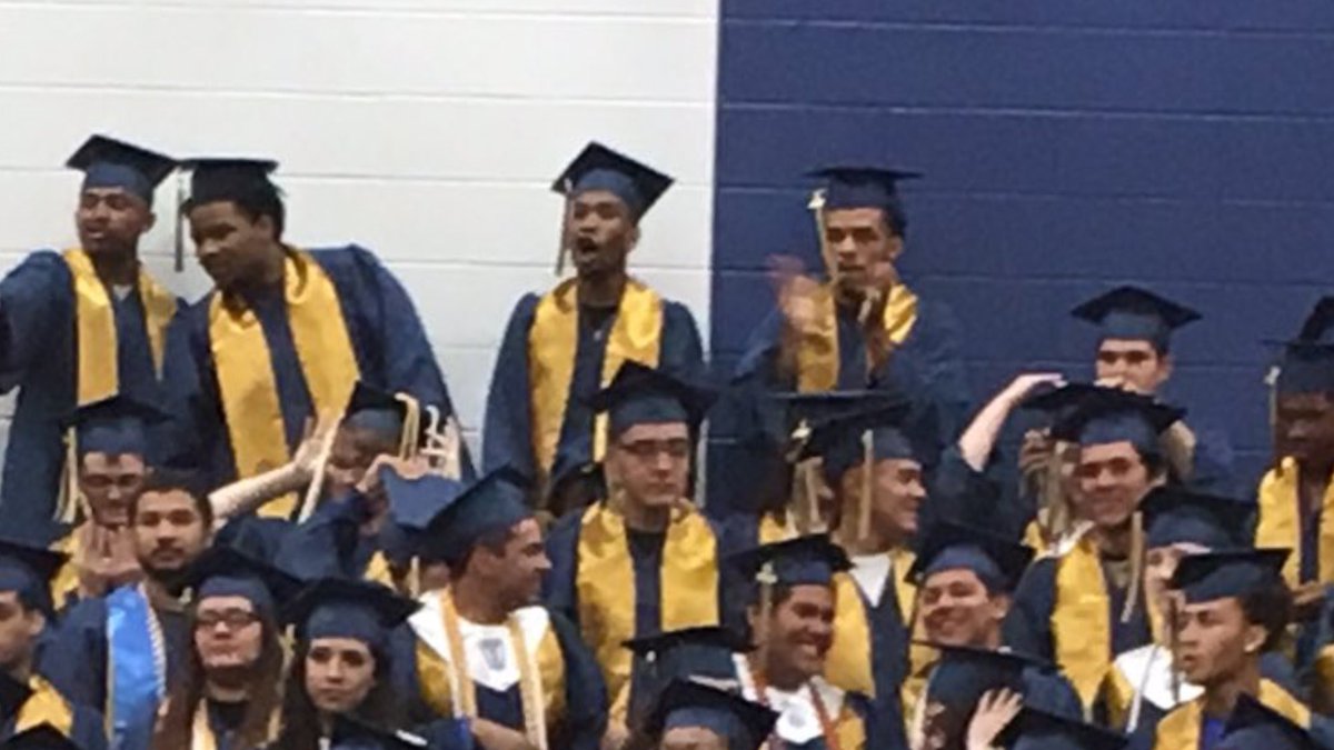 LosPullum's tweet photo. My dude in his cap & gown for picture day & Legacy Walk #lastdaysofhighschool @Dp_Shiftteam https://t.co/WqdbfpGAWH