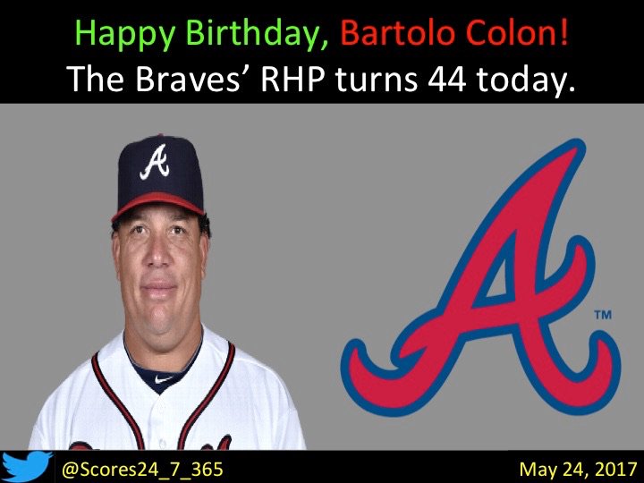  happy birthday Bartolo Colon! 