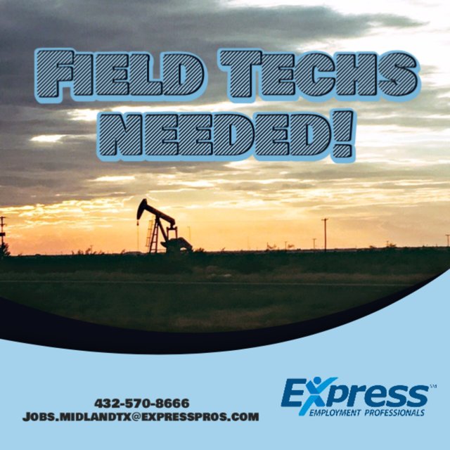 ExpressMidland's tweet image. Contact Express in Midland #4325708666 #fieldtechs needed in  #permianbasin #oilandgas  #jobs #expressprosmidlandtx