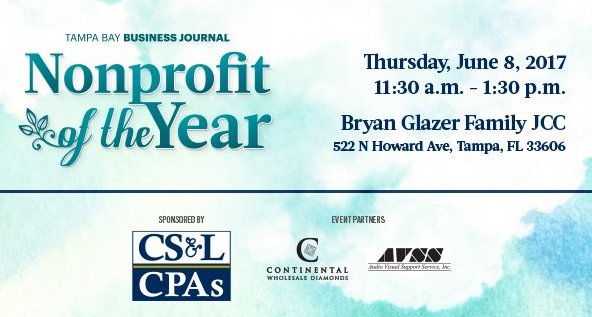 Excited to announce that we're a finalist for the 2017 <a href="/TBBJnewsroom/">Tampa Bay Business Journal</a>  #TampaBayBusinessJournal Non-Profit of the Year #TBBNonprofit